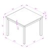 Dining Table, Bar Table and Chairs Set, 5 Piece Dining Table Set, Industrial Breakfast Table Set, for Living Room, Dining Room, Game Room