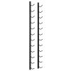 Wall Mounted Wine Rack for 12 Bottles Black Iron