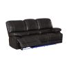 Recliner Chair Sofa Manual Reclining Home Seating Seats Movie Theater Chairs with Reversible backrest and Cup Holders, Brown