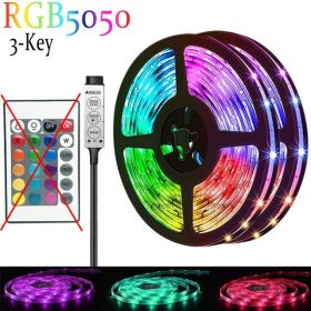 RGB Color-changing 5V Magic USB Light Strip (Option: 50503Key-3M)