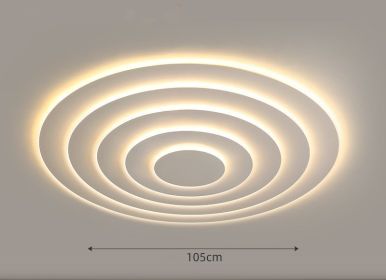 LED Ceiling Lamp In Atmospheric Living Room Is Simple (Option: Electrodeless remote control-105cm)
