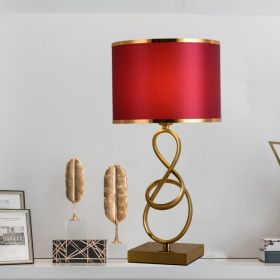 Creative Bedroom Model Room Bedside Lamp (Option: Red-AU)