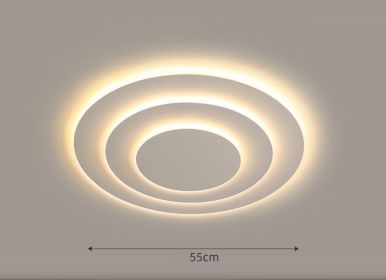 LED Ceiling Lamp In Atmospheric Living Room Is Simple (Option: Electrodeless remote control-55cm)