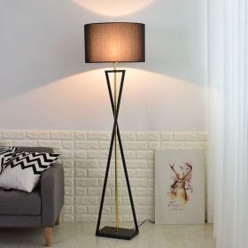 Living Room Floor Lamp Simple Sofa Vertical Table (Option: Coffee and gold-220V EU)