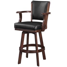 SWIVEL BARSTOOL WITH ARMS (Style: CAPPUCCINO)
