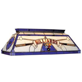 44" TIFFANY BILLIARD LIGHT (Style: BLUE)