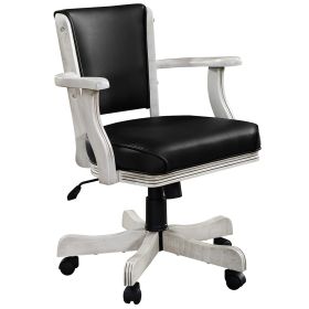 SWIVEL GAME CHAIR (Style: ANTIQUE WHITE)