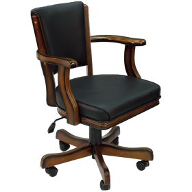 SWIVEL GAME CHAIR (Style: CHESTNUT)