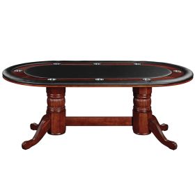 84" TEXAS HOLD'EM GAME TABLE (Style: ENGLISH TUDOR)