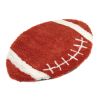 "Sports Theme" Shaped Hand Tufted Extra Soft Shag Area Rug (36-in Diameter)